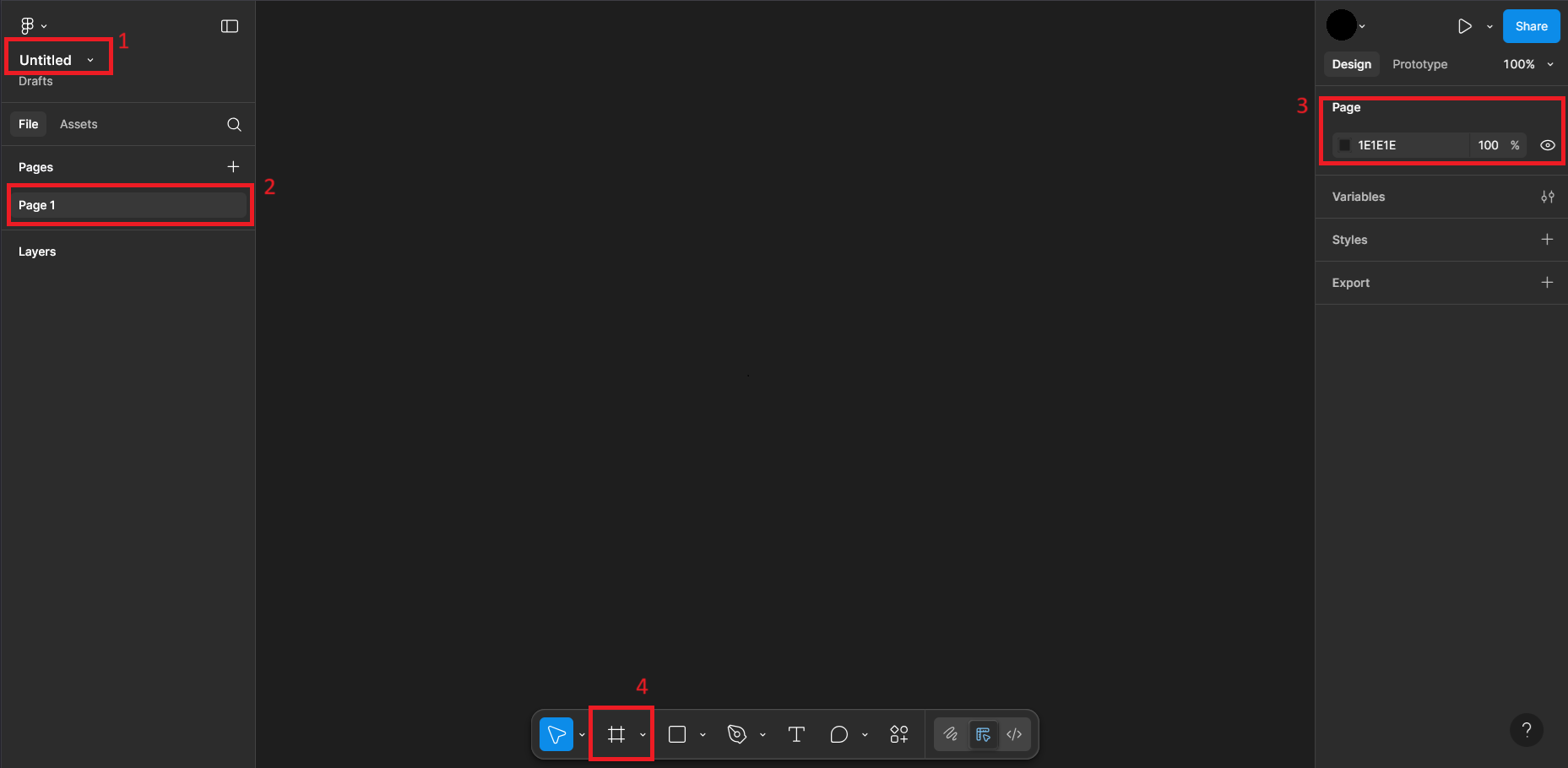 Photo highlighting key aspects of Figma's UI.